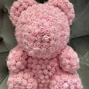 Large floral teddy bear Christmas/Valentines gift